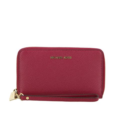 michael kors gray large wallet|michael kors dark cherry wallet.